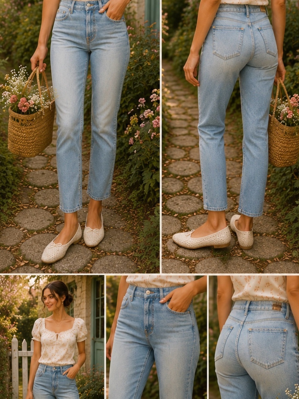 Abercrombie & Fitch Light Blue High-Rise Straight Jeans — Women